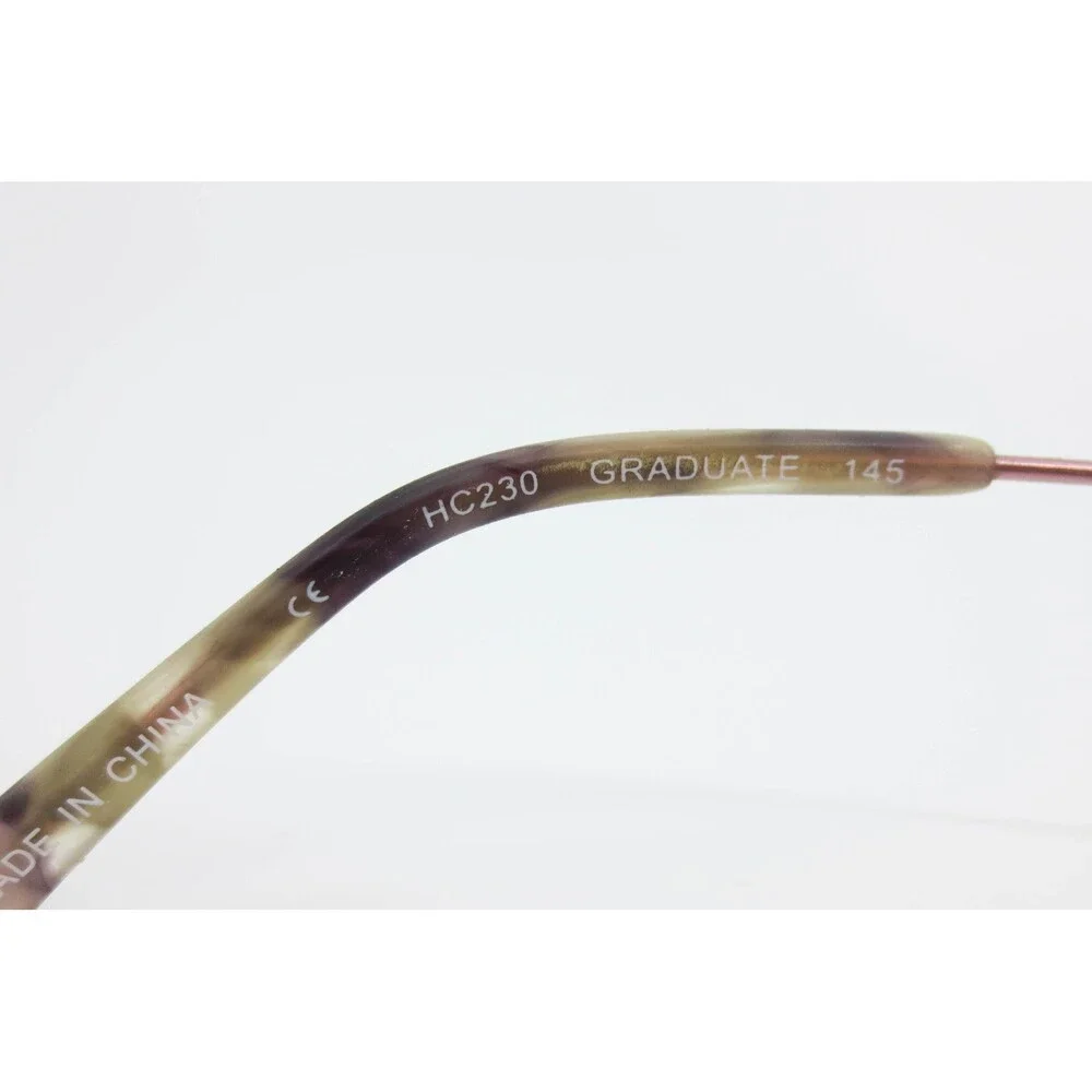 Hard Candy Graduate HC230 Purple Rose Gold Round Eyeglass Frames 145mm 39133